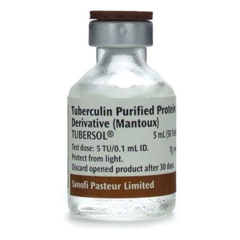 Ppd Tuberkulin 5 Tu/0,1 Ml Intradermal Enjeksiyonluk Cozelti Iceren 1 Flakon