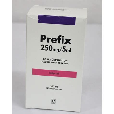 Prefix 250 Mg/5 Ml 100 Ml Oral Suspansiyon Hazirlamak Icin Toz
