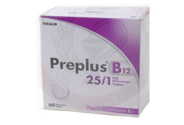 Preplus B12 25/1 Mg 60 Efervesan Tablet