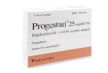 Progestan 25 Mg/ml Im Enj. Coz. Iceren 5 Ampul