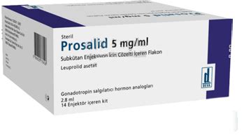 Prosalid 5 Mg/ml Subkutan Enjeksiyon Icin Cozelti