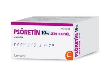 Psoretin 10 Mg Sert Kapsul (100 Kapsul)