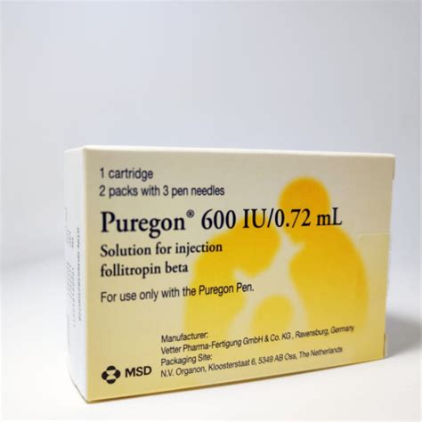 Puregon 600 Iu/ 0.72 Ml S.c. Enj.icin Sol. Iceren 1 Kartus