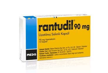 Rantudil 90 Mg Uzatilmis Salimli 10 Kapsul