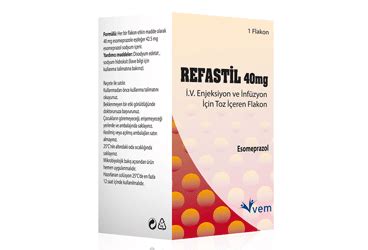 Refastil 40 Mg Iv Enjeksiyon Ve Infuzyon Icin Toz Iceren 1 Flakon