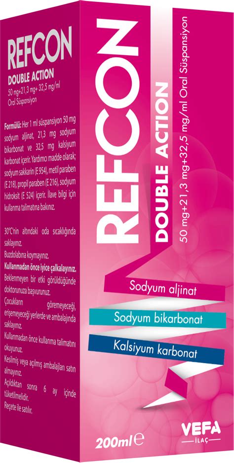 Refcon Double Action 50 Mg+21,3 Mg+32,5 Mg/ml Oral Suspansiyon (200 Ml)