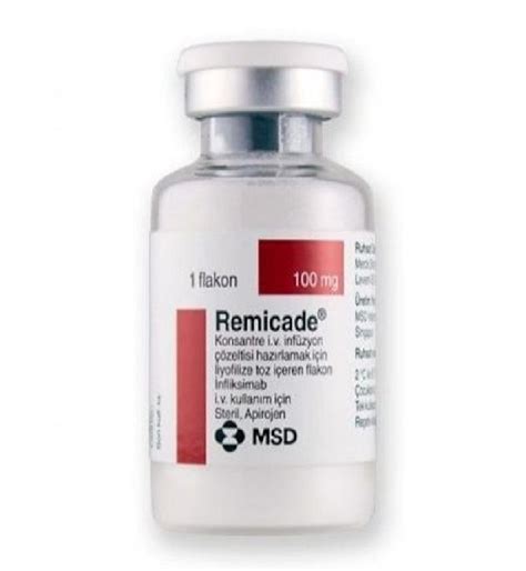 Remicade 100 Mg Konsantre Iv Infuzyon Cozeltisi Hazirlamak Icin Liyofilize Toz Iceren 1 Flakon