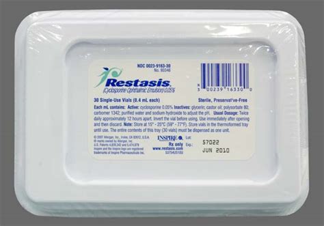 Restasis % 0,05 0,4 Ml 30 Flakon Oftalmik Emulsiyon