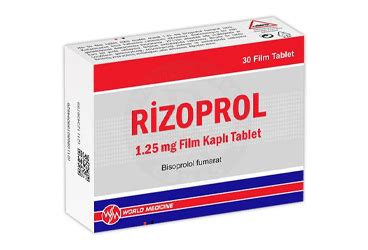 Rizoprol 1,25 Mg Film Kapli Tablet (30 Tablet)