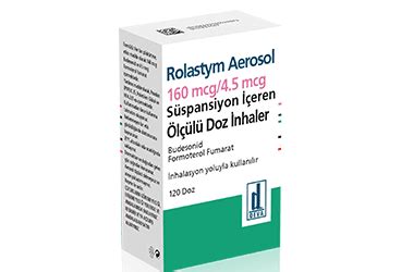 Rolastym Aerosol 160 Mcg/4,5 Mcg Olculu 60 Doz Inhaler