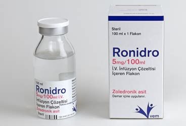 Ronidro 5 Mg/100 Ml Iv Infuzyon Icin Cozelti Iceren 1 Flakon
