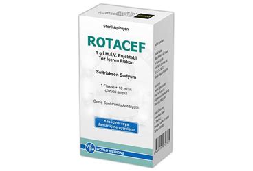 Rotacef 1 Gr Im/iv Enj. Coz. Haz. Icin Toz Iceren Flakon