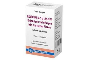 Roxipime 0,5 Gr Im/iv Enjektabl Toz Iceren 1 Flakon
