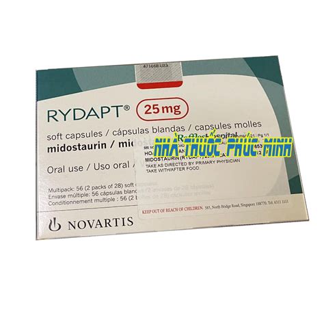 Rydapt 25 Mg Yumusak Kapsul (112 Kapsul)