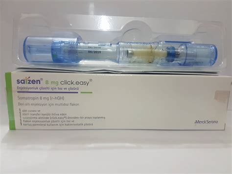Saizen 8 Mg Click.easy Enjeksiyonluk Cozelti Icin Toz Ve Cozucu