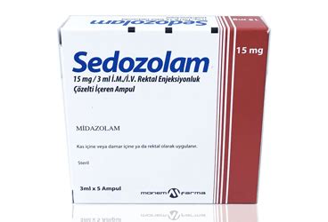 Sedozolam 15 Mg/3 Ml 5 Ampul