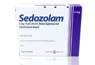 Sedozolam 5 Mg/5 Ml 5 Ampul