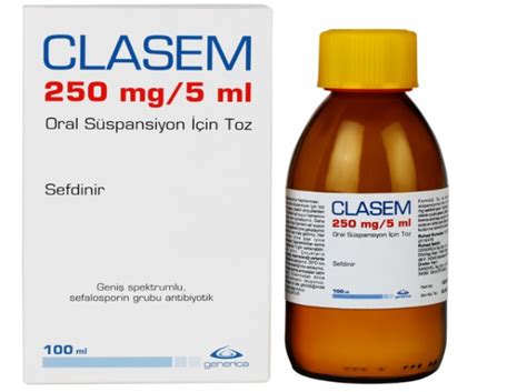 Sef 250 Mg/5 Ml Oral Suspansiyon Icin Kuru 100 Ml Toz