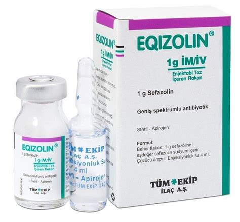 Sefazol 1000 Mg Im Enjeksiyonluk Toz Iceren Flakon ( 1 Flakon,1 Ampul)