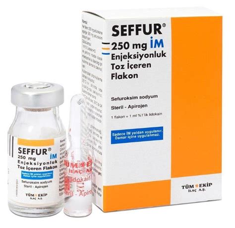 Seffur 250 Mg Im Enjeksiyonluk Toz Iceren Flakon