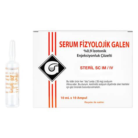 Serum Fizyolojik Izotonik %0,9 Enjeksiyonluk Cozelti, 5 Ml