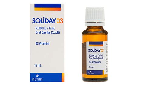 Soliday D3 50.000 I.u./15 Ml Oral Damla,
Cozelti