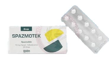 Spazmotek 10 Mg 20 Draje