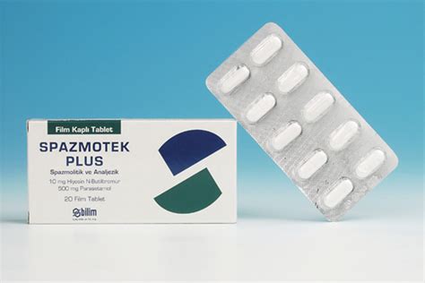 Spazmotek Plus Film Kapli 20 Tablet