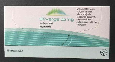 Stivarga 40 Mg 84 Film Kapli Tablet