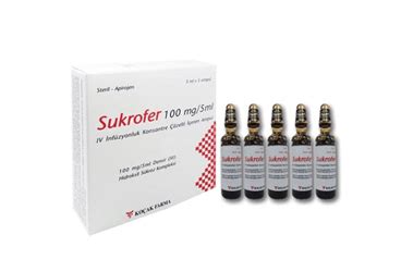 Sucroxa 100 Mg/ 5 Ml Iv Enjeksiyonluk Cozelti (5 Ampul)