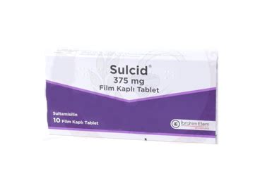 Sulcid 375 Mg Film Kapli Tablet (10 Tablet)