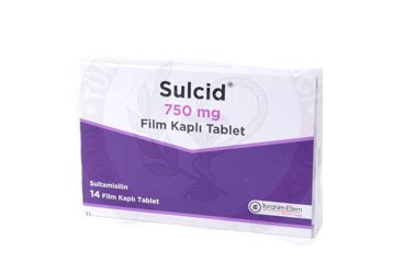 Sulcid 750 Mg Film Kapli Tablet (14 Tablet)