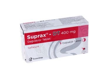 Suprax-dt 400 Mg Dagilabilir Tablet (10 Tablet)