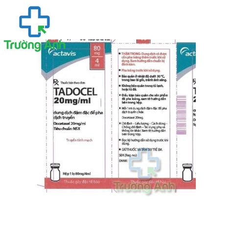 Tadocel 80 Mg/4 Ml Iv Infuzyonluk Konsantre Cozelti (1 Flakon)
