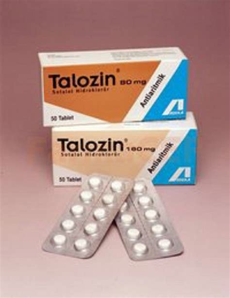 Talozin 160 Mg 50 Tablet