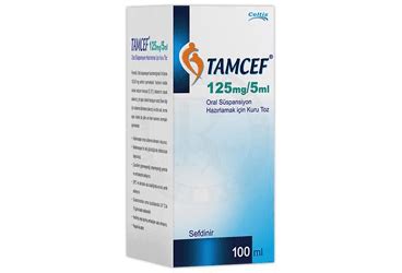 Tamcef 125 Mg / 5ml Suspansiyon Hazirlamak Icin Kuru Toz