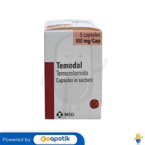 Temodal 100 Mg 5 Kapsul