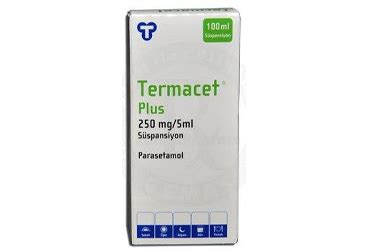 Termacet Plus 250 Mg/5 Ml 100 Ml Suspansiyon
