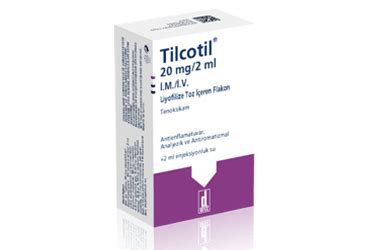 Tilcotil 20 Mg / 2 Ml Im/iv Liyofilize Toz Iceren Flakon (1 Flakon)