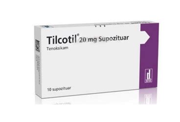 Tilcotil 20 Mg Supozituvar (10 Supozituvar)