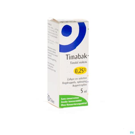 Timabak % 0,25 5 Ml Goz Damlasi