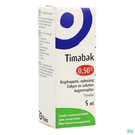 Timabak %0,5 5 Ml Goz Damlasi