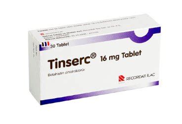 Tinserc 16 Mg 30 Tablet