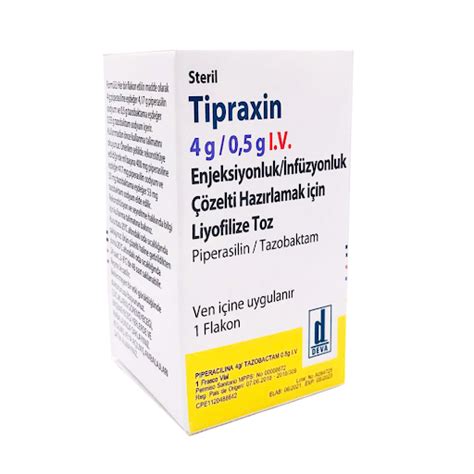 Tipraxin 4 G/0.5 G Iv Enjeksiyonluk/infuzyonluk Cozelti Hazirlamak Icin Liyofilize Toz (1 Adet)