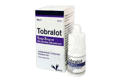Tobralot 5 Mg + 3 Mg / Ml Goz Damlasi , Suspansiyon