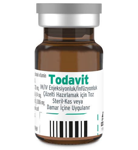 Todavit Im / Iv Enjeksiyonluk / Infuzyonluk Cozelti Hazirlamak Icin Toz (4 Flakon)