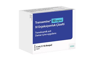 Transamine 50 Mg/ml Iv Enjeksiyonluk Cozelti (10 Ampul)