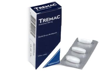 Tremac 500 Mg 3 Film Tablet