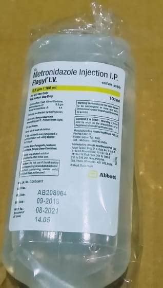 Turkfleks %0,5 Metronidazol I.v. Infuzyonluk Cozelti (100 Ml, Setsiz)