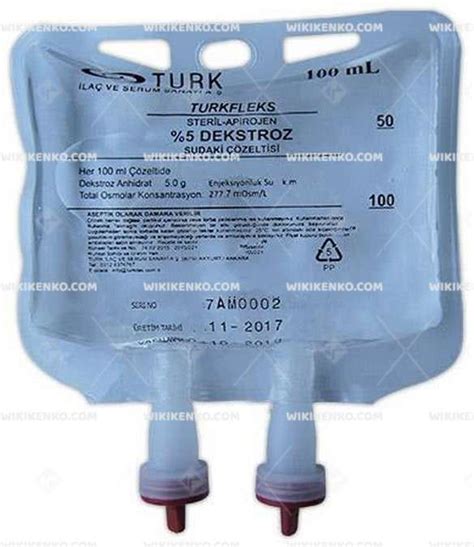 Turkfleks %20 Dekstroz Sudaki Coz. 150 Ml (setli)